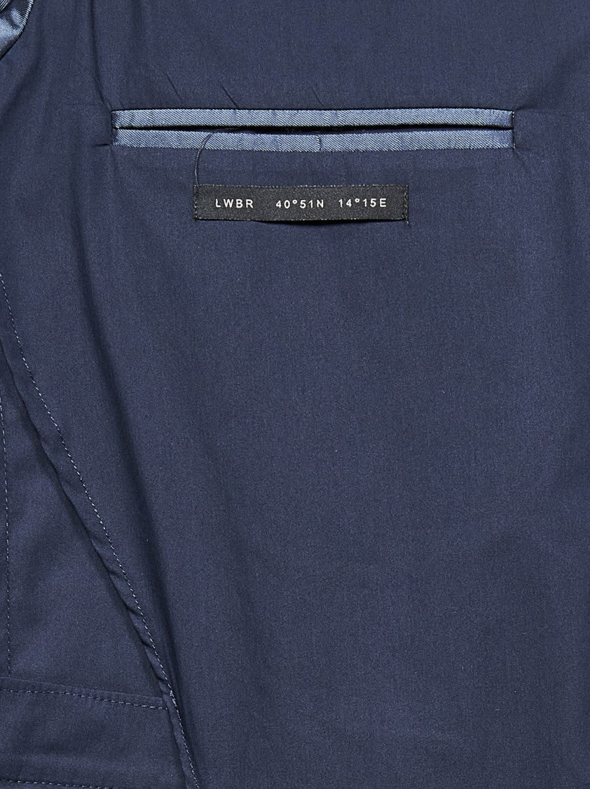 Low Brand Tailored Blue Jacket With Notch Lapel