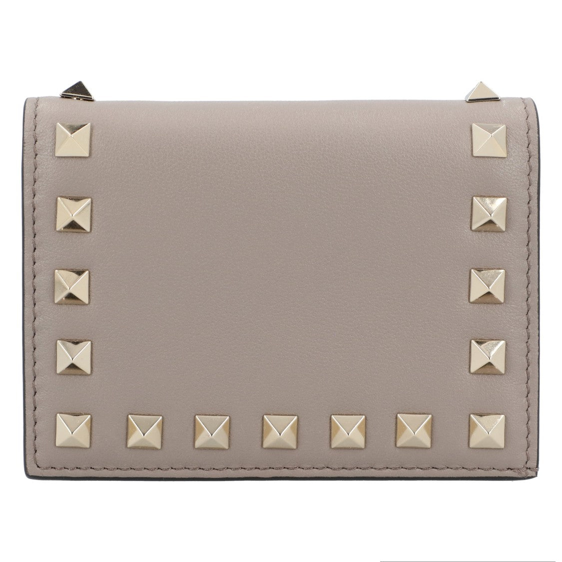 Valentino Small Rockstud Calfskin Wallet