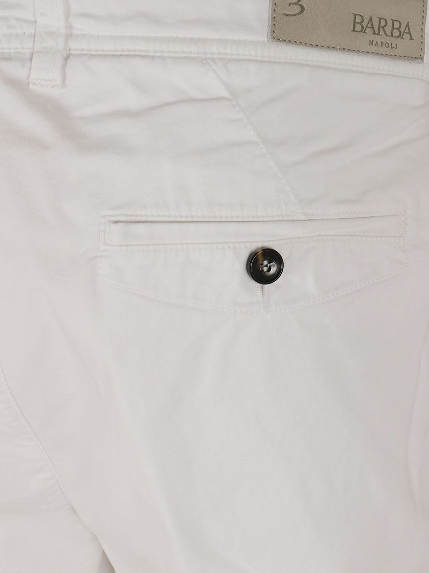 Barba Napoli Tailored Bermuda Shorts With Cargo Pockets And Cotton Blend
