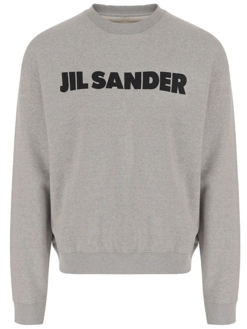 Jil Sander Crew Neck Cotton Sweatshirt