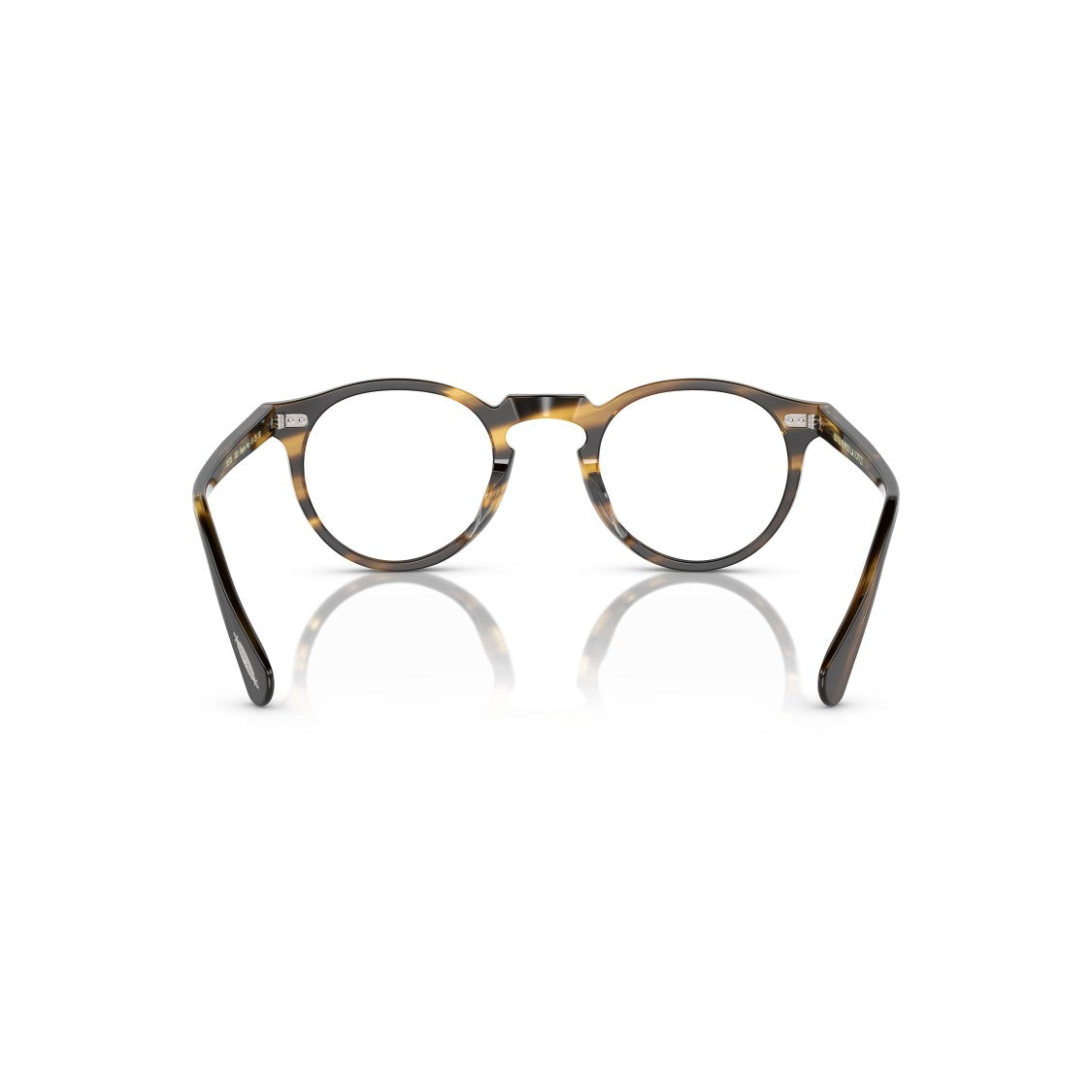 Oliver Peoples 0Ov5186 Round Tortoiseshell Acetate Eyeglasses With Keyhole Bridge