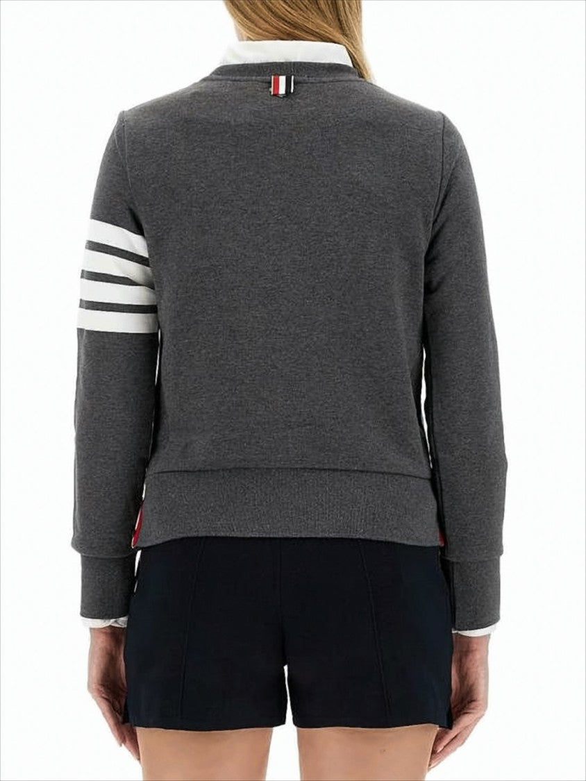 Thom Browne Tailored Long-Sleeve Top With Distinctive Stripe Detail