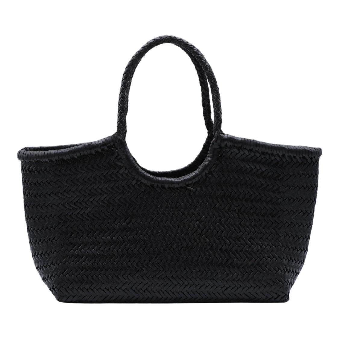 Dragon Diffusion Medium Woven Tote Bag With Structured Shape And Artisanal Weave