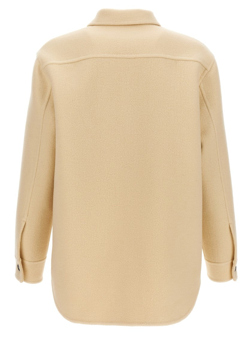 Jil Sander Tailored Wool Coat With Button Closure