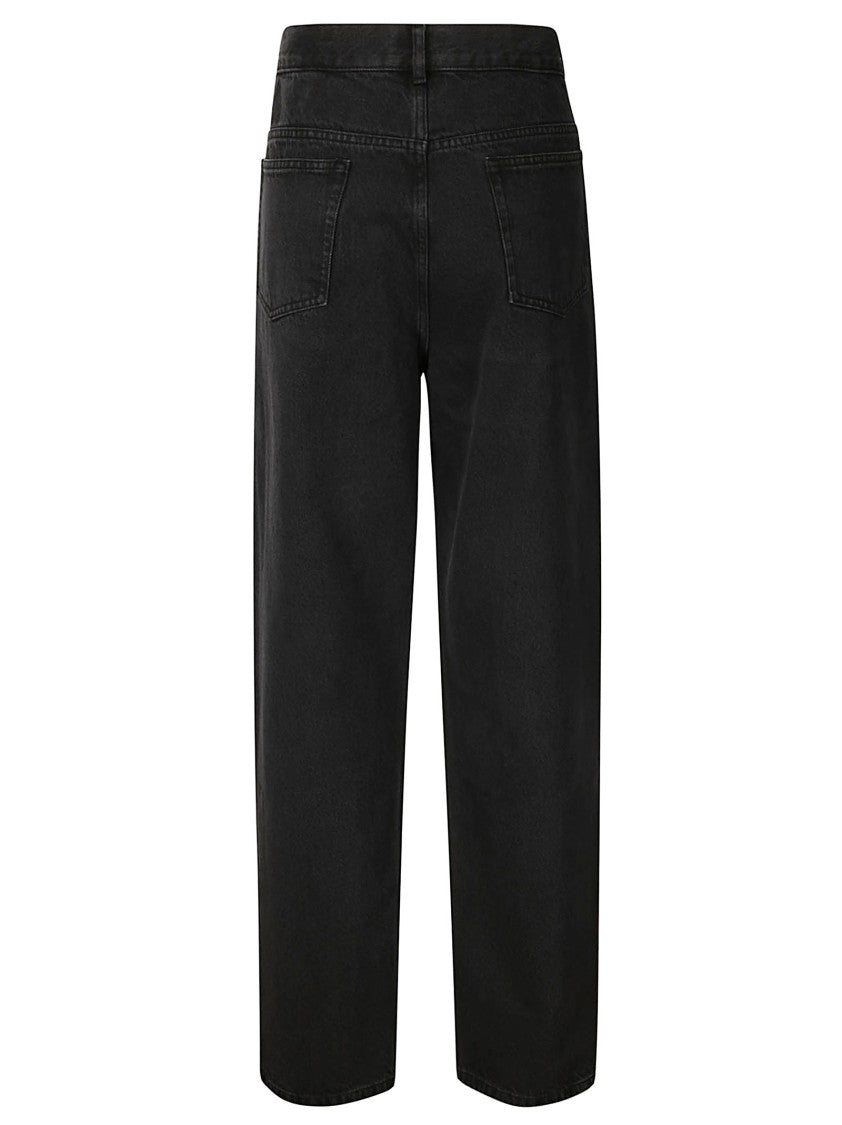A.P.C. Medium Wash Wide Leg Jeans