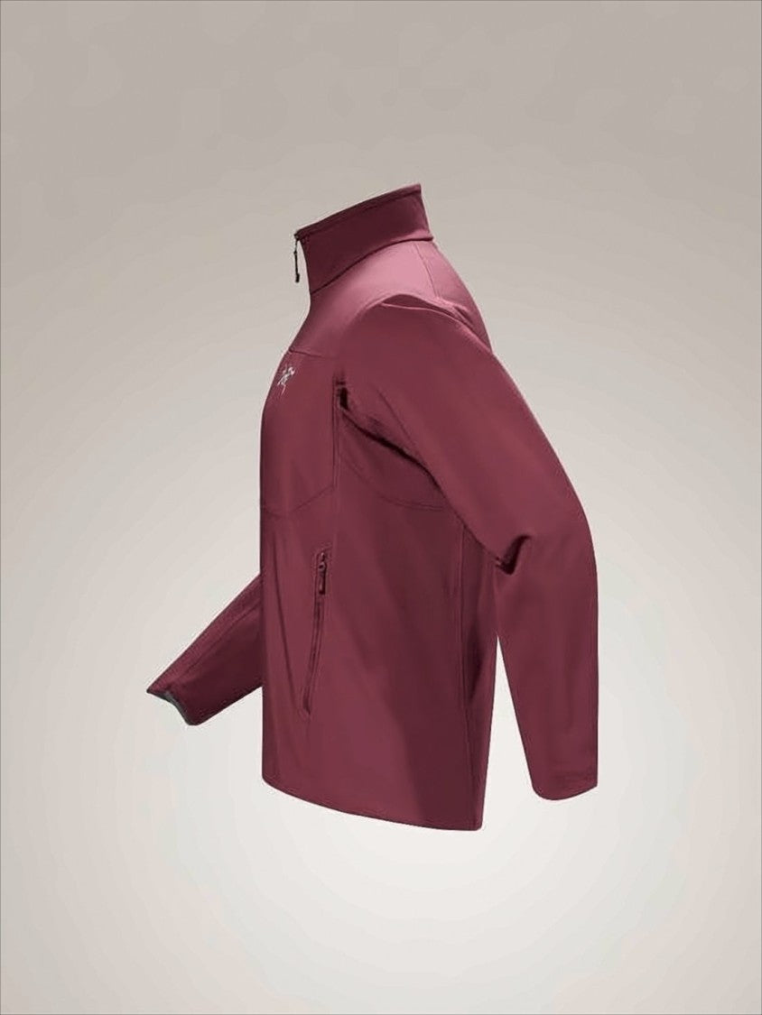 Arc'teryx Lightweight Burgundy Jacket With High Collar