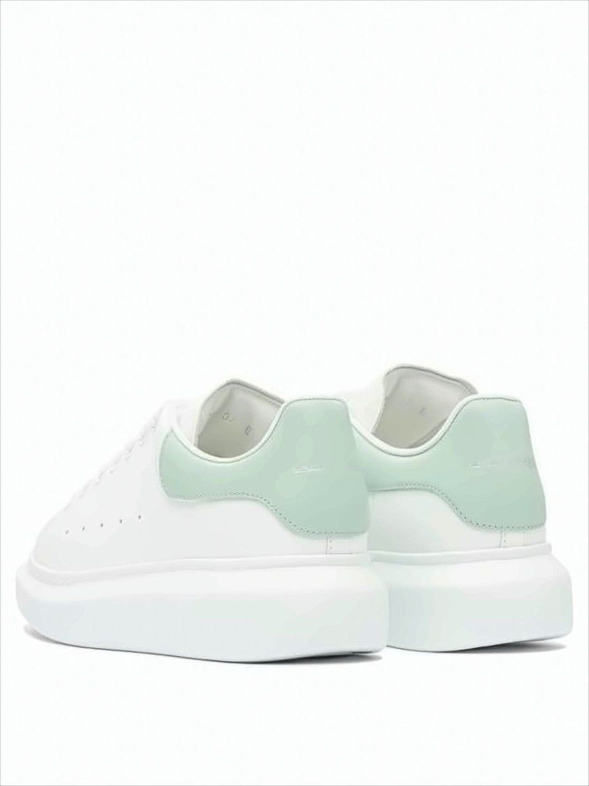 Alexander Mcqueen White Leather Sneakers With Sole