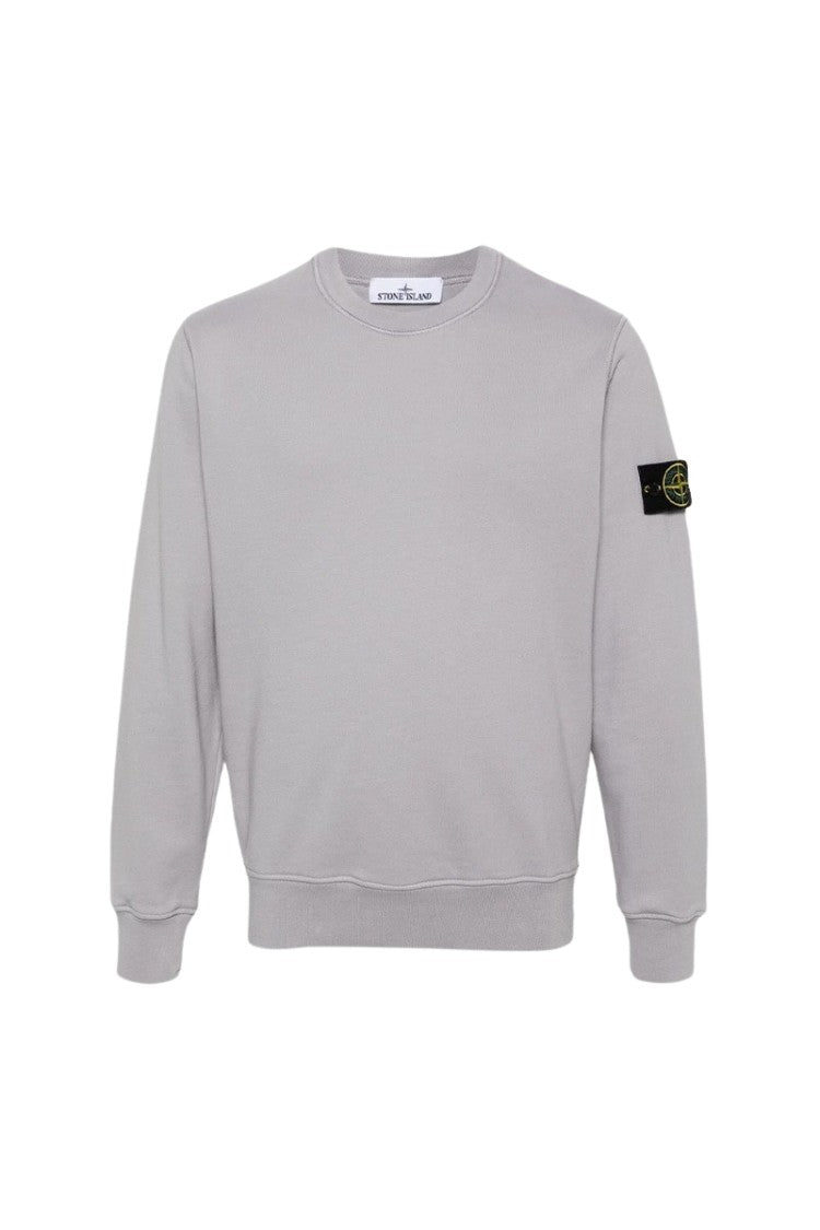 Stone Island Compass Badge Cotton Sweatshirt
