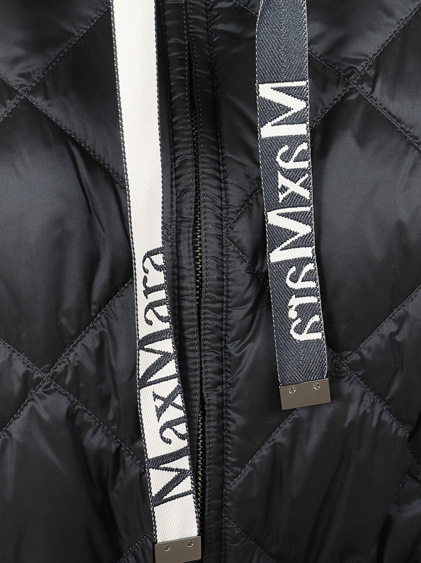 Max Mara Iridescent Nylon Canvas Down Jacket