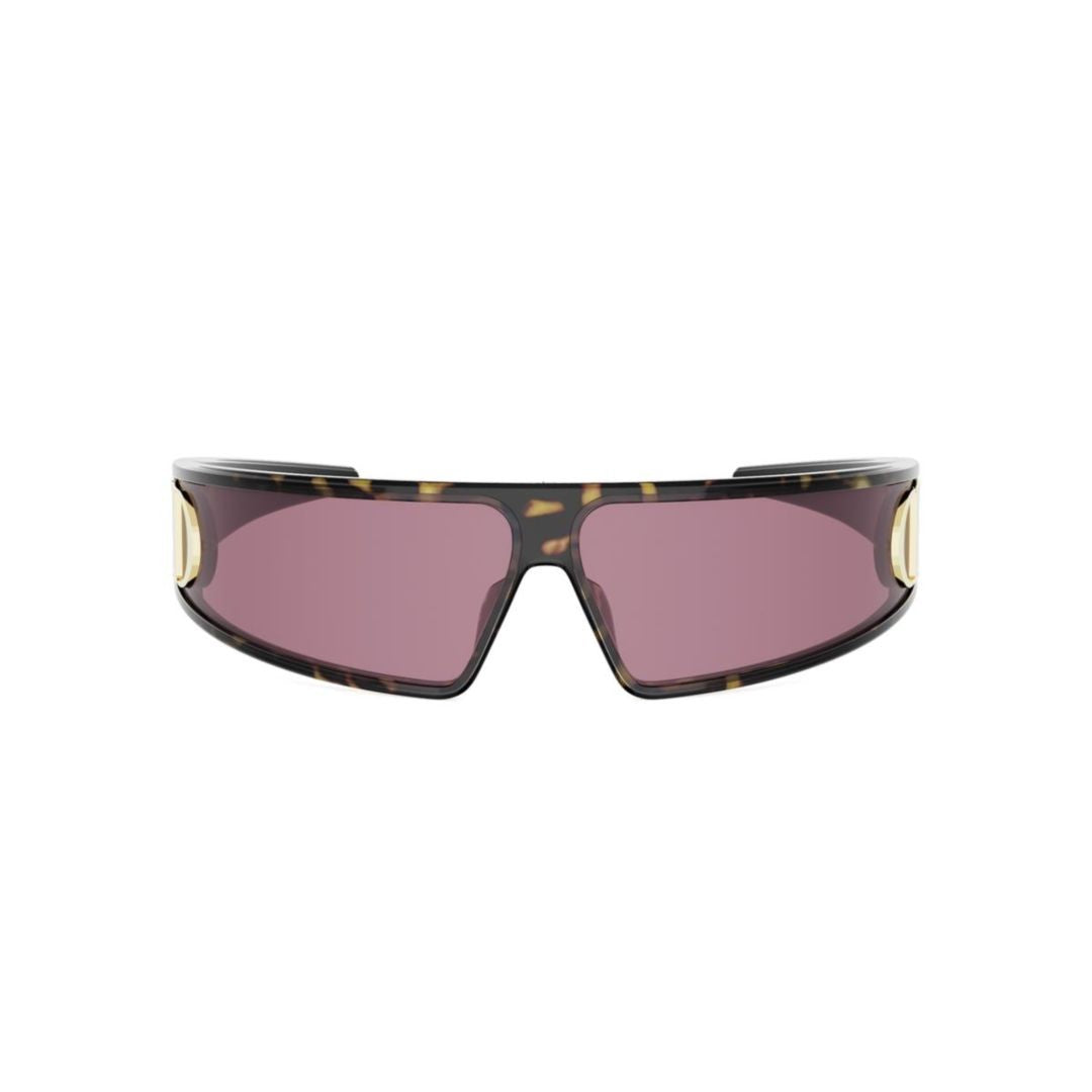 Dior Cd40180u Wraparound Tortoiseshell Sunglasses