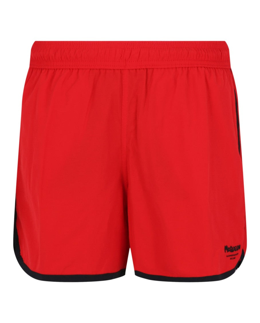 Alexander Mcqueen Logo Board Shorts