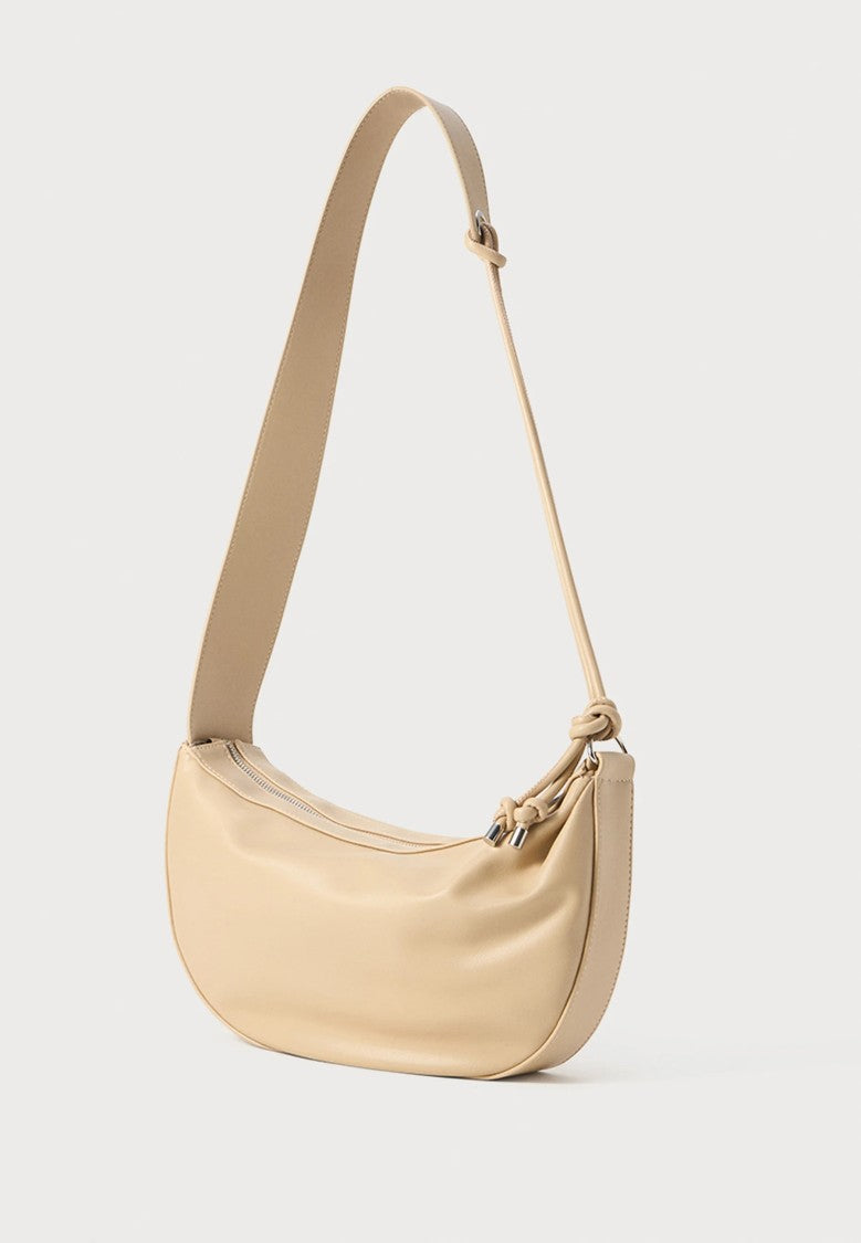 Max Mara Crescent-Shaped Shoulder Bag With And Embossed Branding