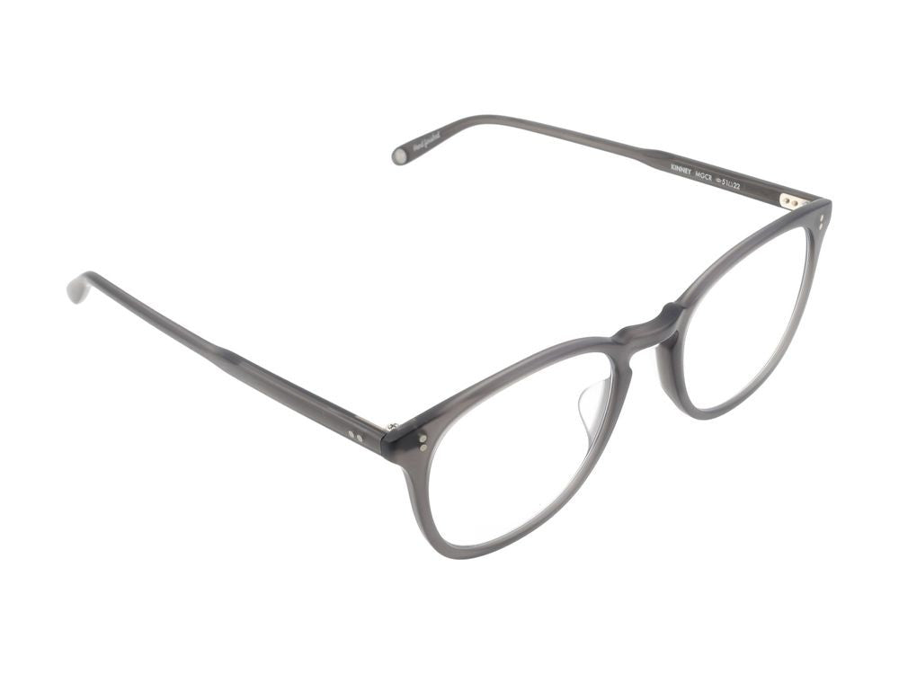 Garrett Leight Matte Grey Crystal Translucent Optical Glasses