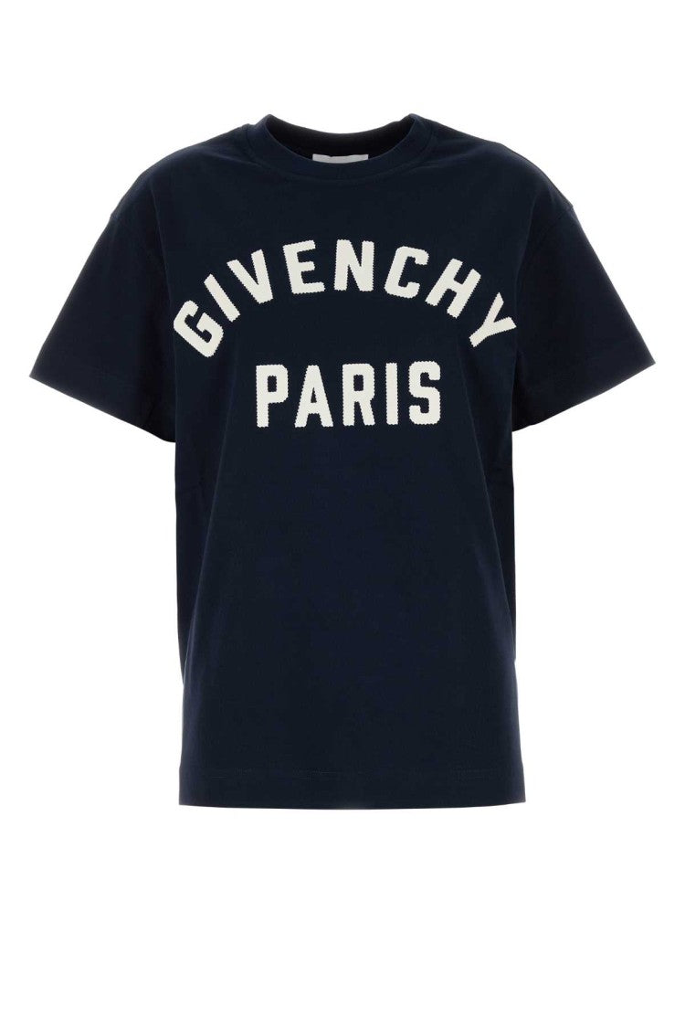 Givenchy Navy Blue Cotton Oversize T-Shirt