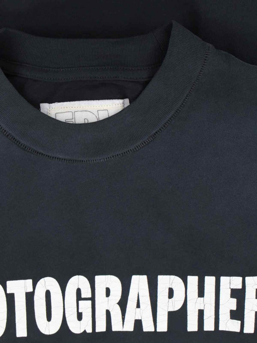 Erl 'Photographer' Logo T-Shirt – Black