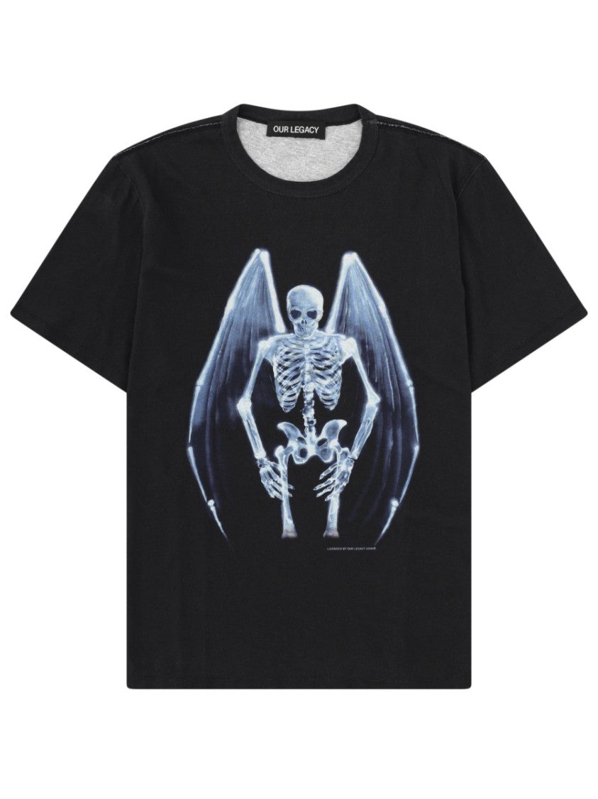 Our Legacy Neutrals New Box Winged Skeleton T-Shirt