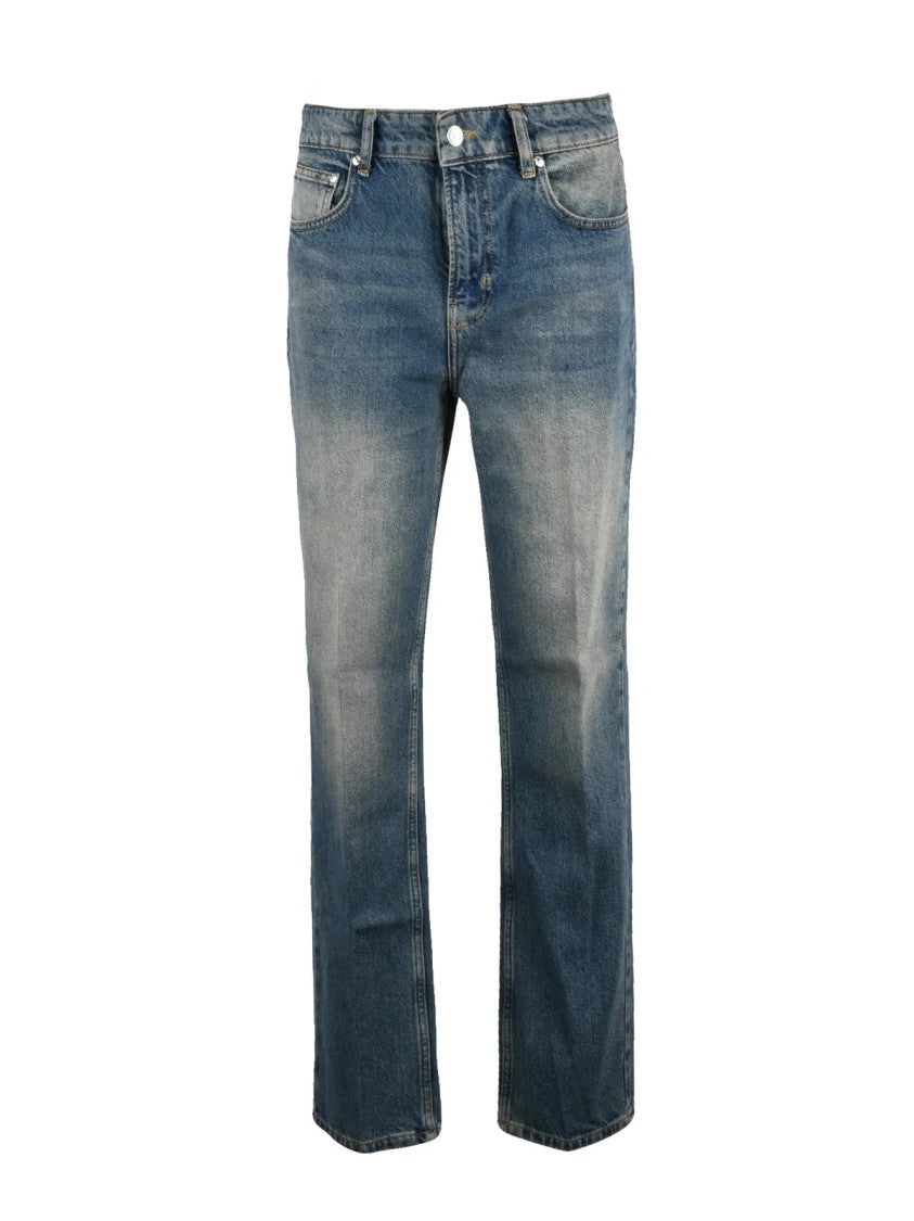 Mo5ch1no Jeans Straight-Fit Denim Jeans With Mid-Rise Waist And Authentic Wash