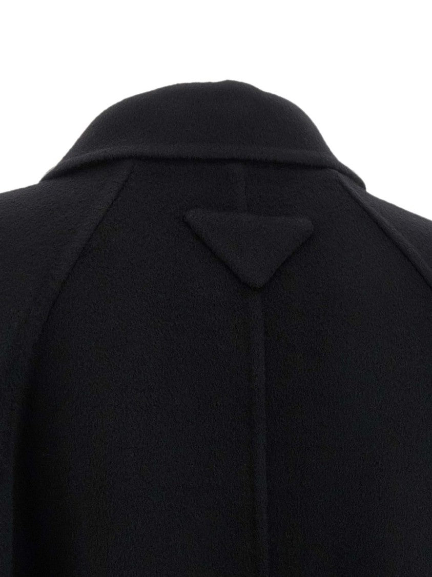 Prada Black Minimalist Subtle Triangular Jacket