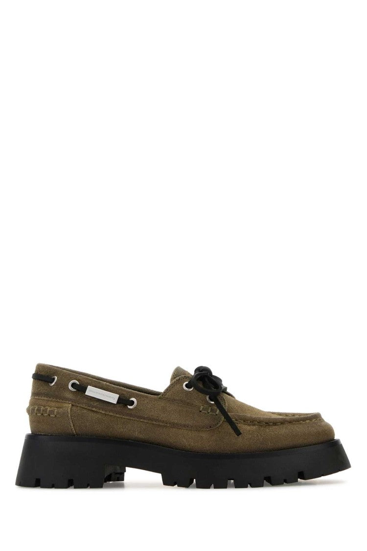 Alexander Wang Khaki Suede Carson Loafers