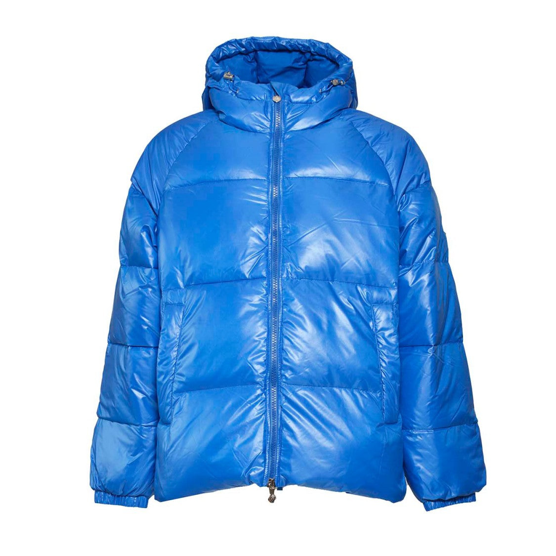 Pyrenex Light Blue Nylon Sten Shiny Puffer Jacket With Hood