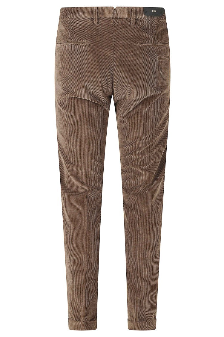 Briglia Cocoa 1000R Tencel Velvet Straight-Leg Pants