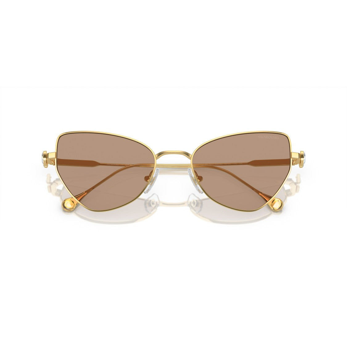 Swarovski Cat-Eye Sunglasses With Crystal Embellishments