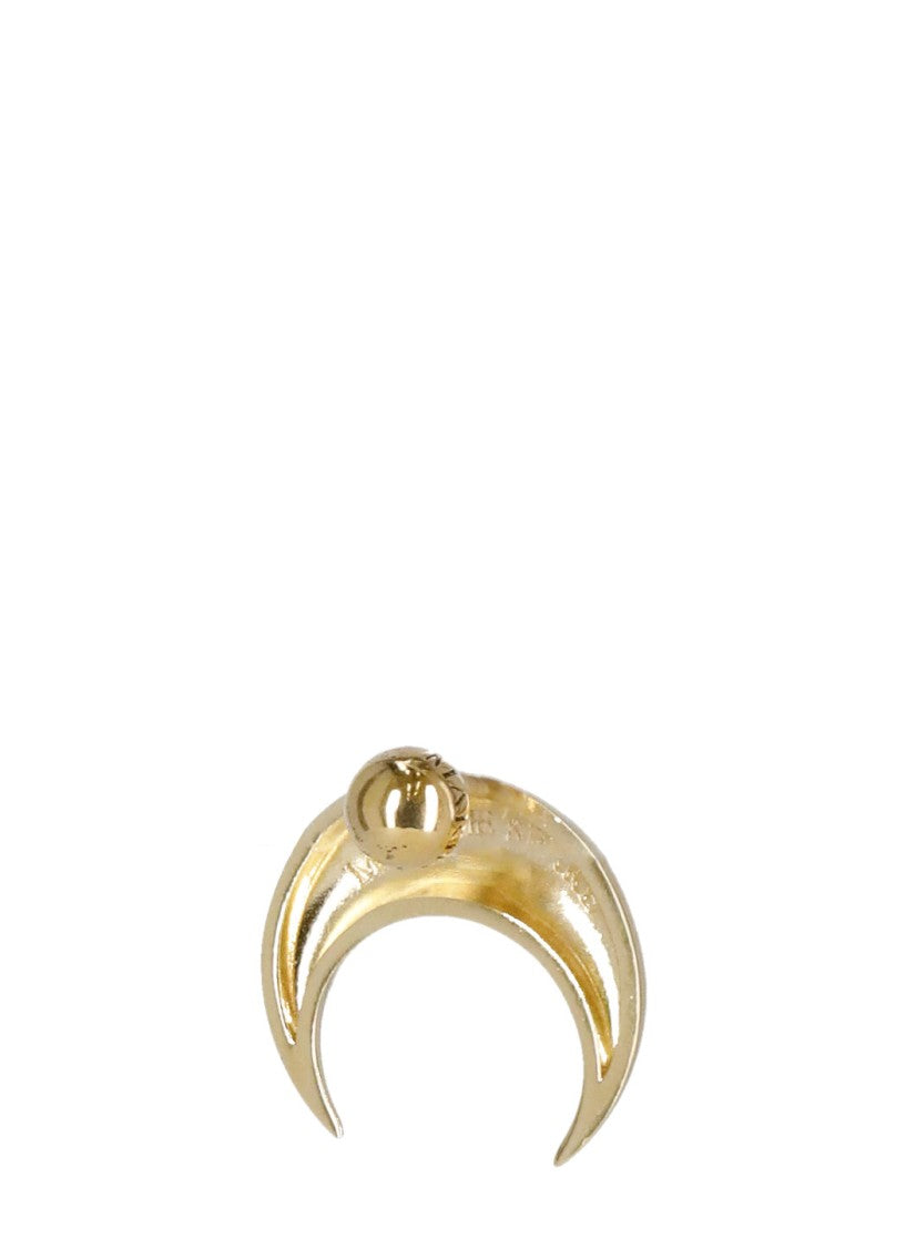 Marine Serre Crescent Moon Gold Earrings With Butterfly Fastening