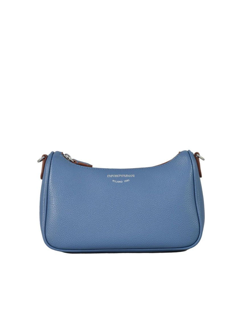 Emporio Armani Mini Baguette Bag With Multicolor Strap And Rounded Edges