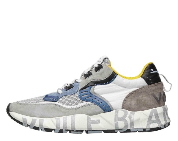 Voile Blanche Sporty Blue Sneakers With Technical Fabric