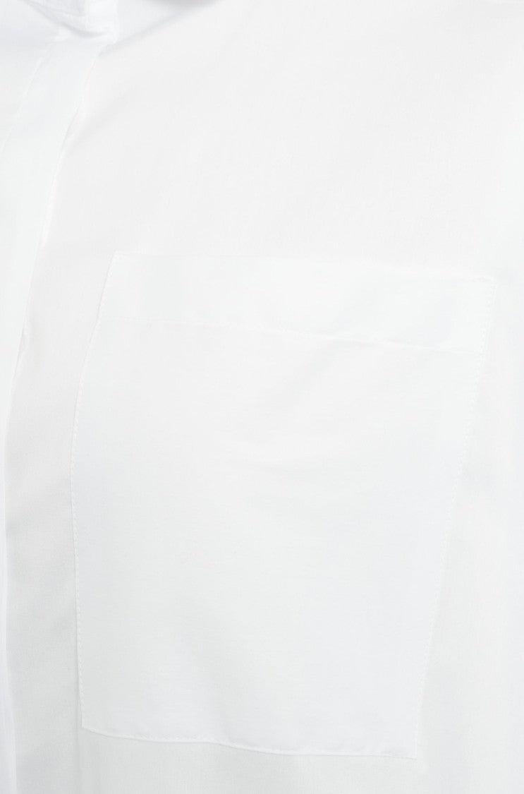 Himon's White Blouse With Functional Chest Pocket