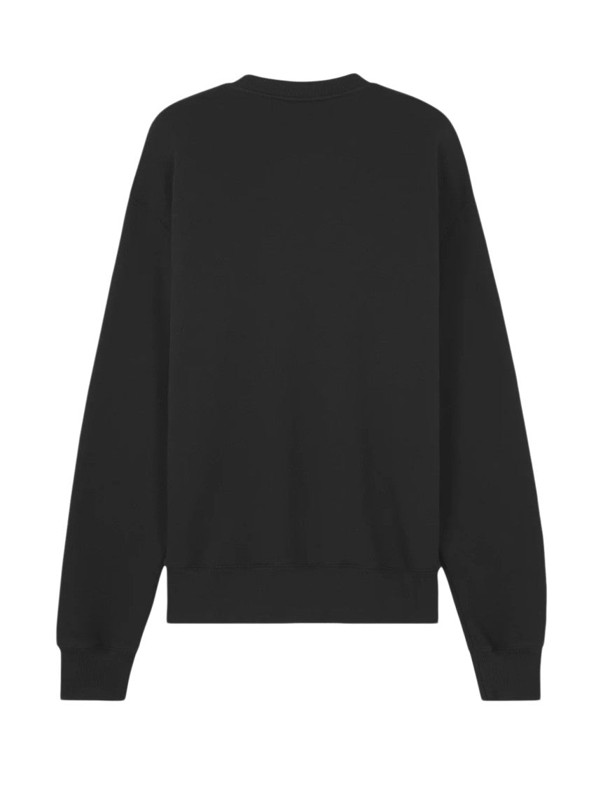Maison Kitsuné Long-Sleeve Crewneck Top With Handwritten Script