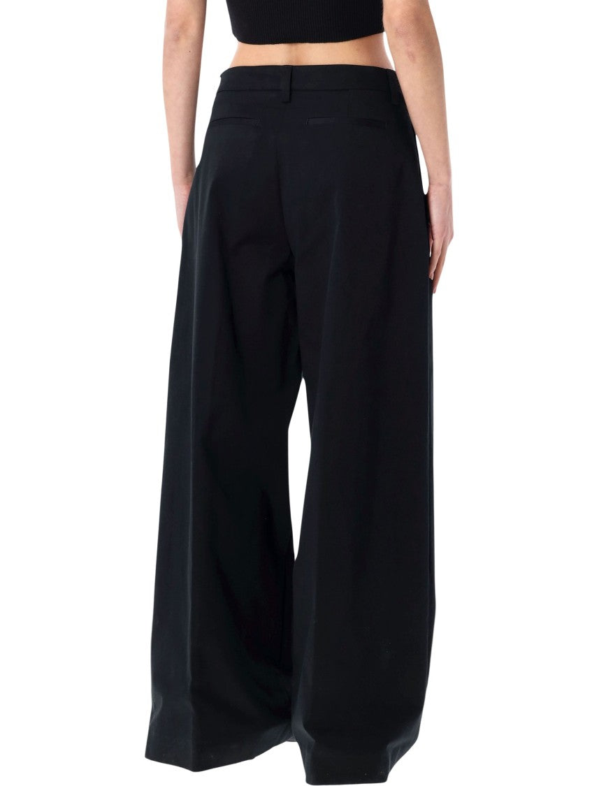 The Latest Deva Wide Leg Cotton Tailored Trousers