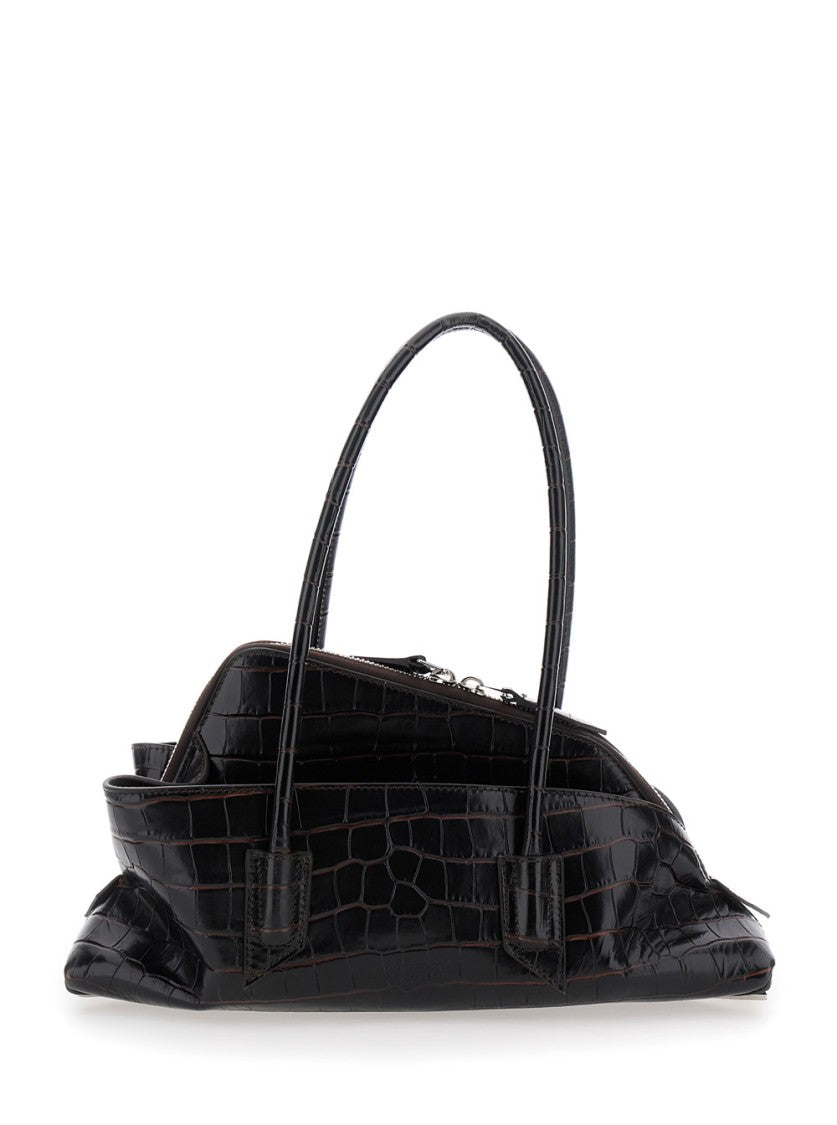 The Attico Passeggiata' Brown Small Shoulder Bag