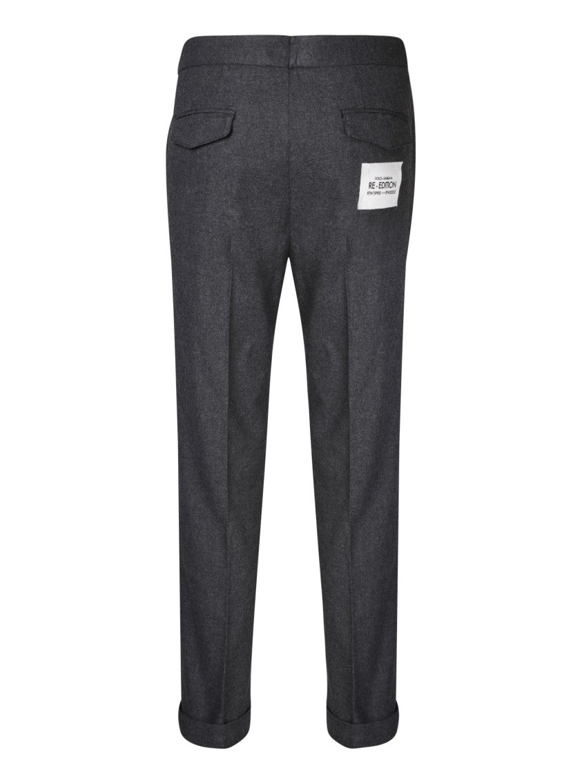 Dolce & Gabbana Grey Slim Fit Trousers