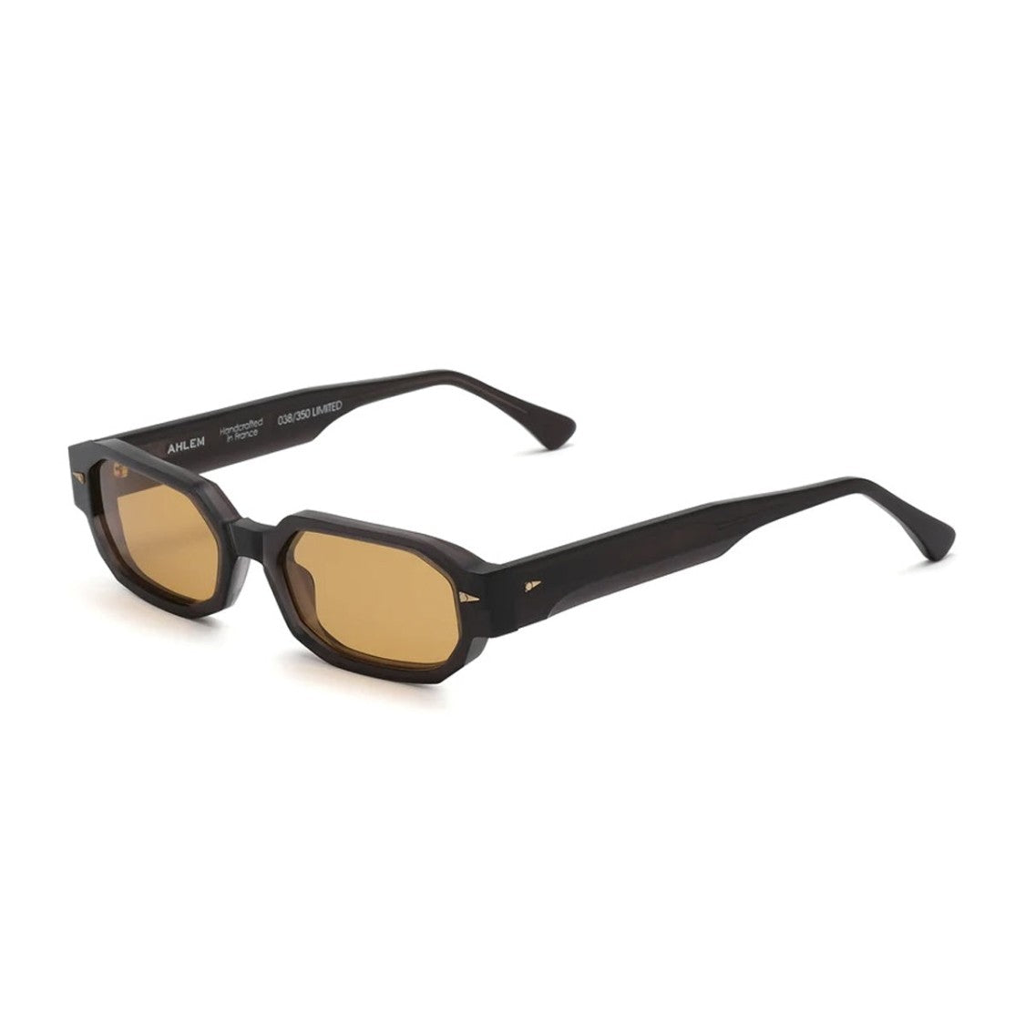 Ahlem Darklight Honey Jules Geometric Celluloid Sunglasses