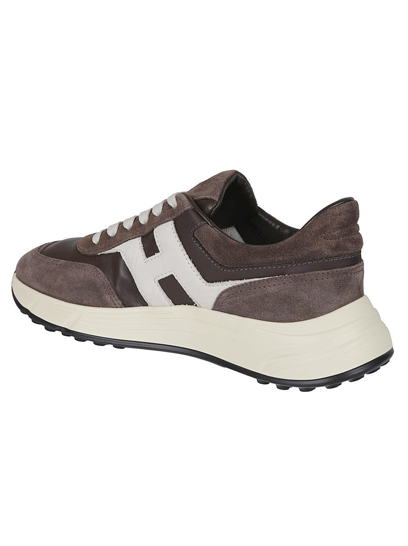 Hogan H563 Low-Top Sneakers With Suede
