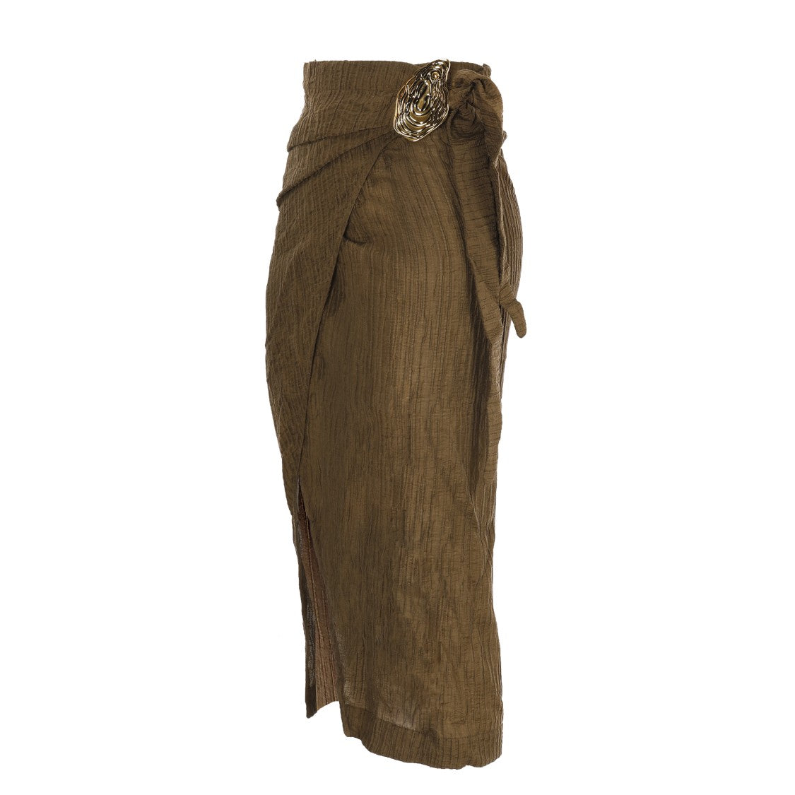 Hamoulet Midi Pareo In Textured Fabric