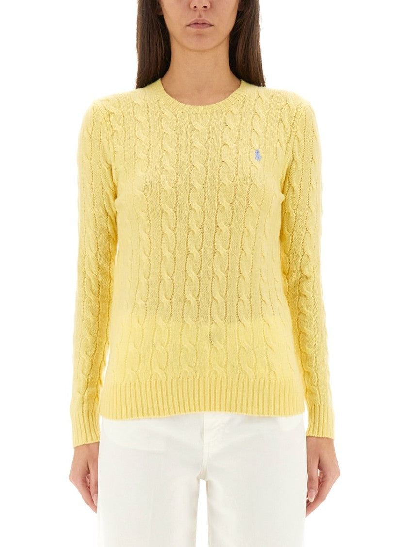 Polo Ralph Lauren Cable-Knit Sweater With Classic Round Neckline