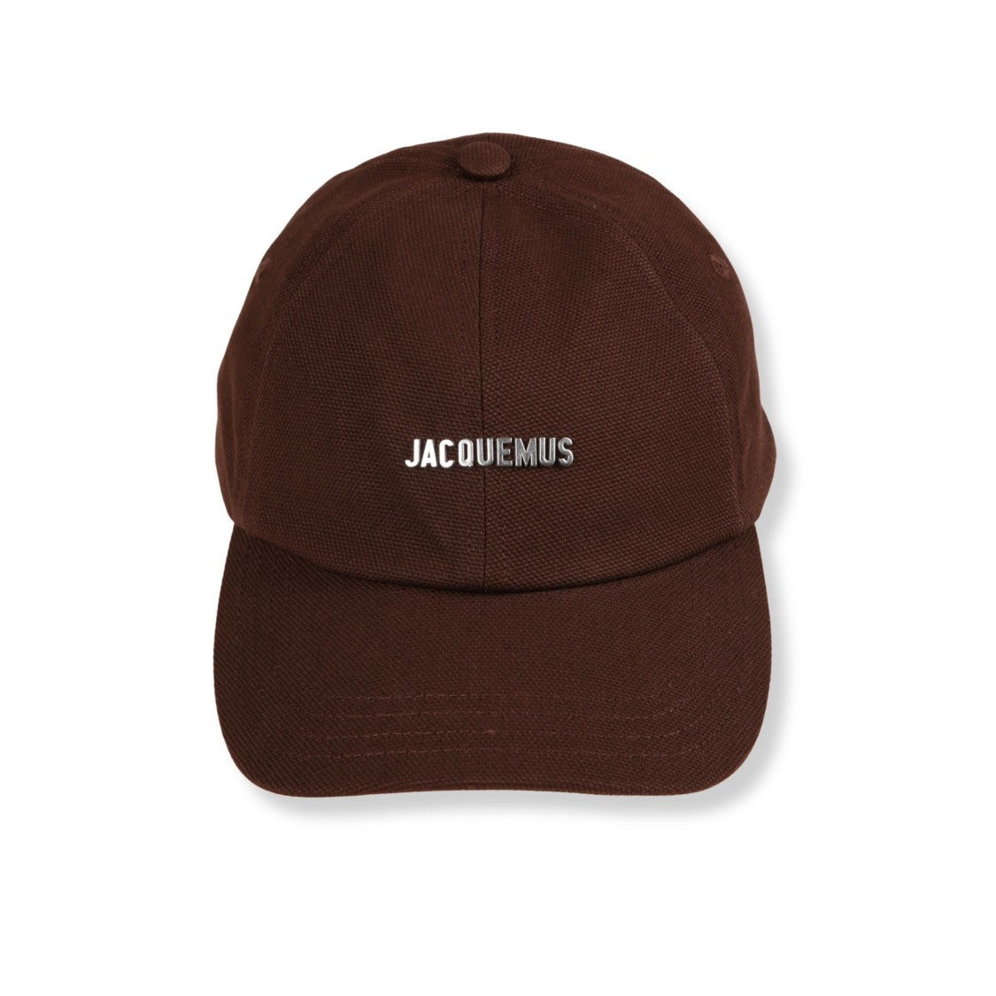 Jacquemus Minimalist Cotton Cap With Structured Crown