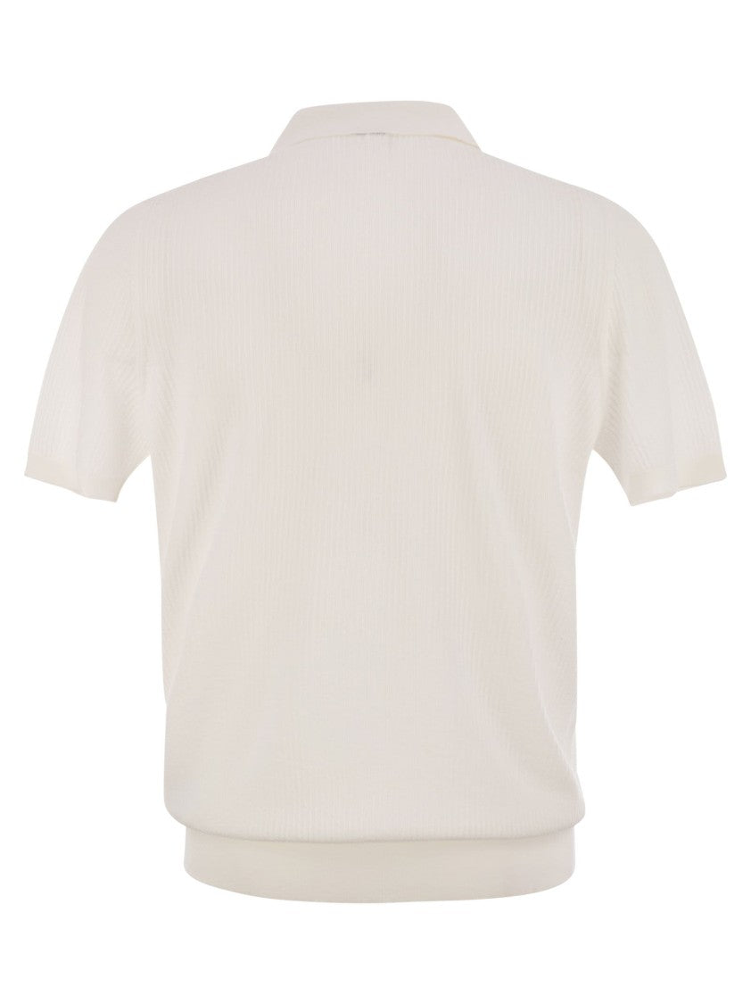 Fedeli Giza Cotton Short-Sleeved Polo Shirt