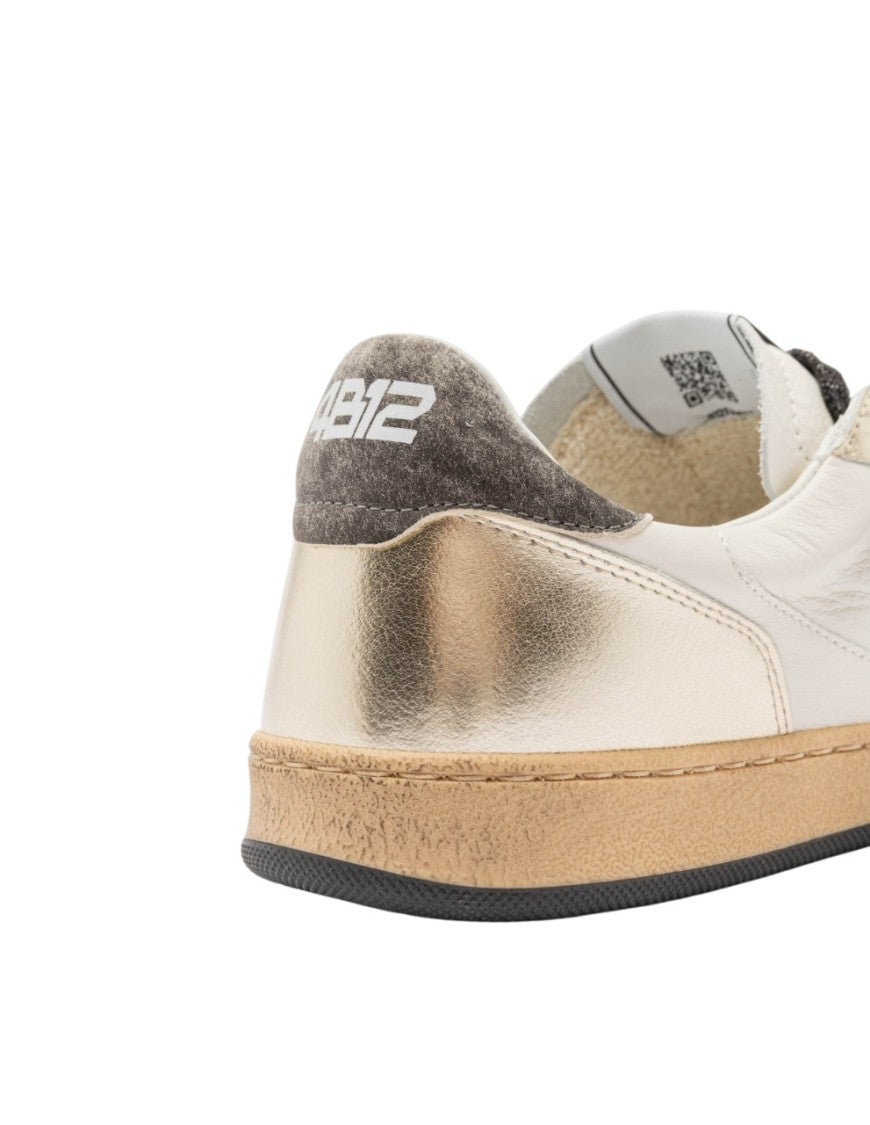 4B12 Low-Top Sneakers With Metallic Finish