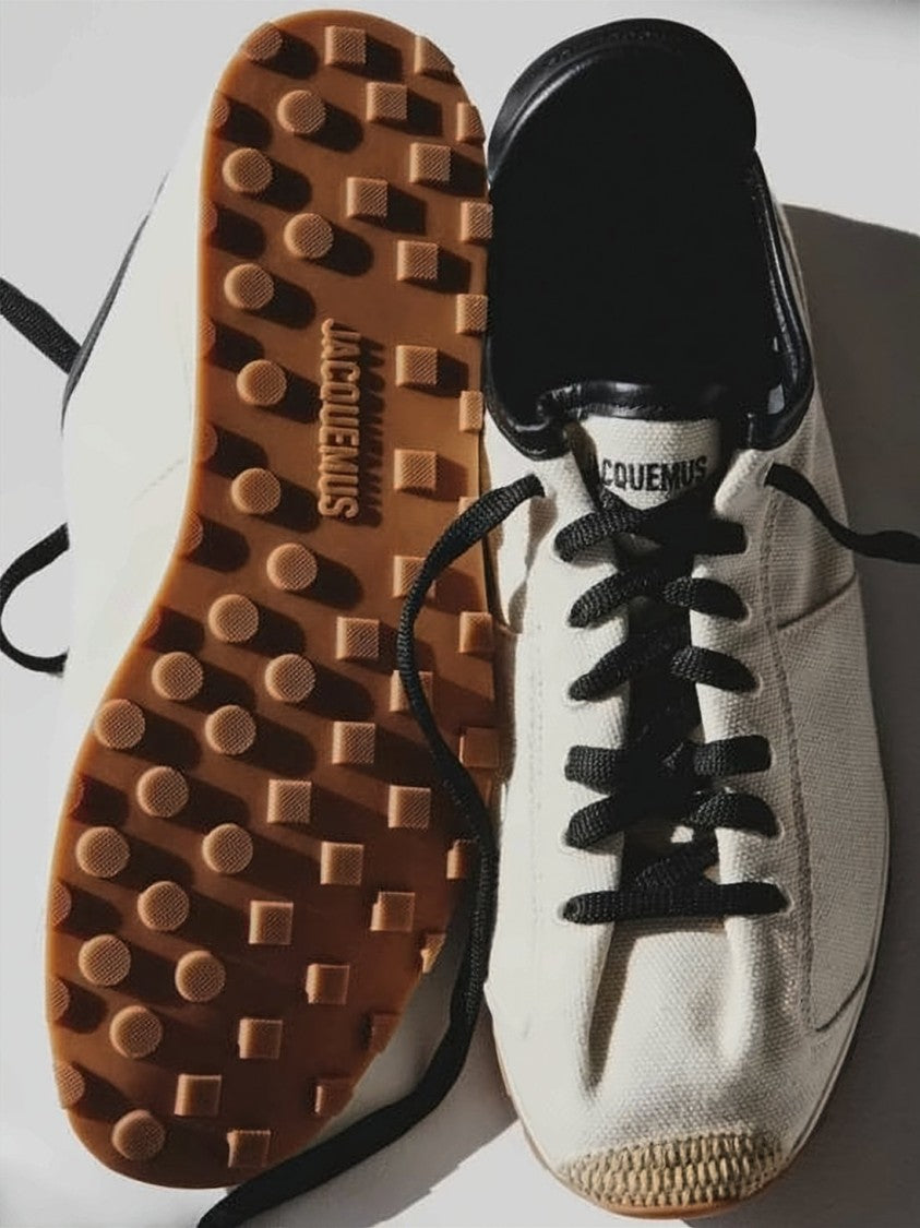 Jacquemus Low-Profile Canvas Sneakers With Contrast Details
