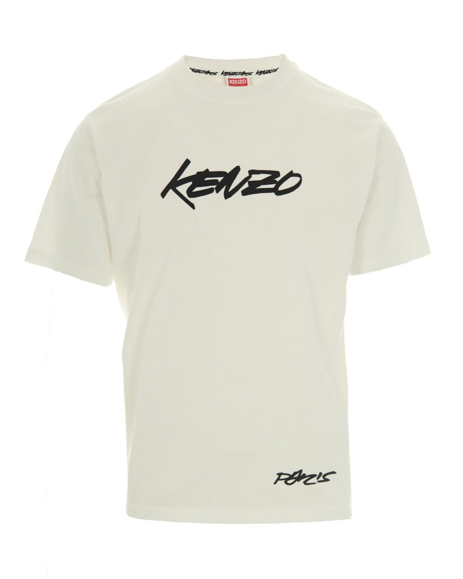 Kenzo T-Shirt X Futura 2000 – Ivory