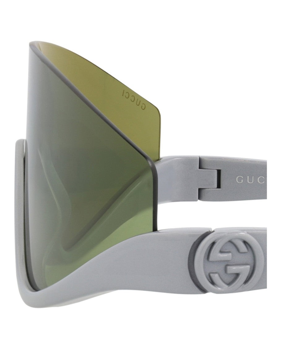 Gucci Shield-Frame Injection Sunglasses