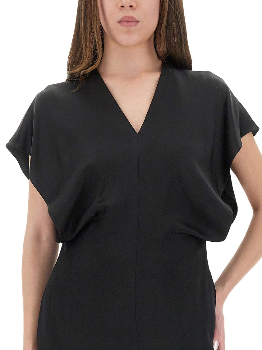 Stella Mccartney Midi Dress With Wing Sleeves