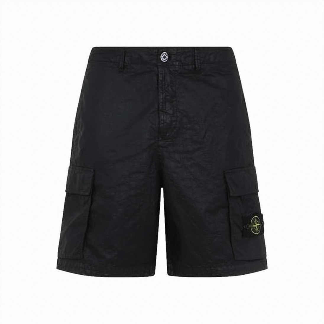 Stone Island Loose Fit Cargo Bermuda Shorts In Nylon Panama Tc