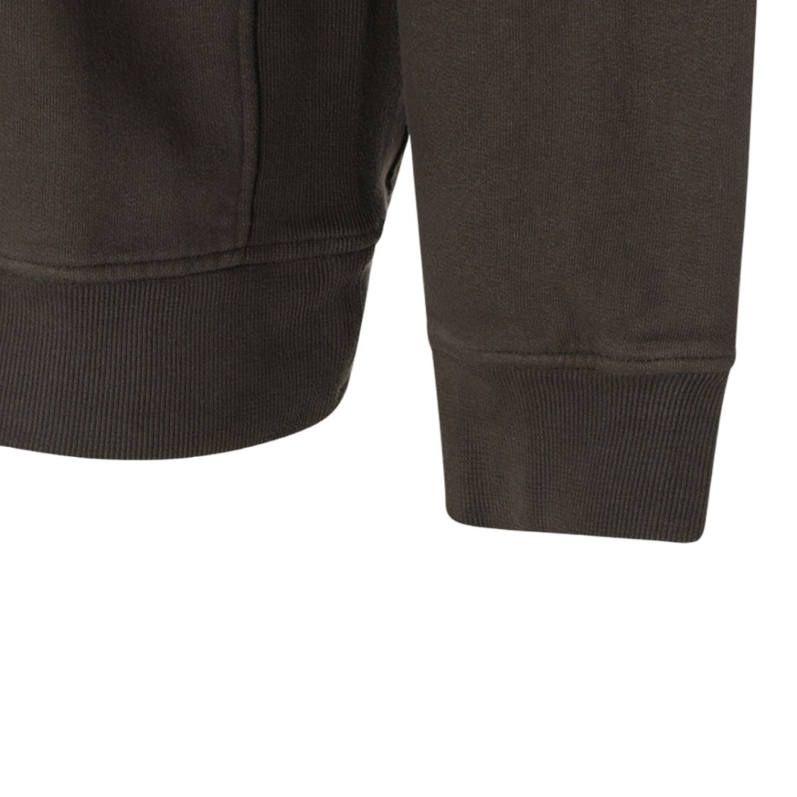 Stone Island Minimalist Brown Sweater With Embroidered Compass Logo