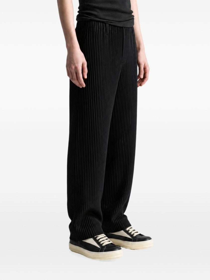 Homme Plissé Issey Miyake Straight-Leg Pleated Relaxed Fit Straight-Leg Pants