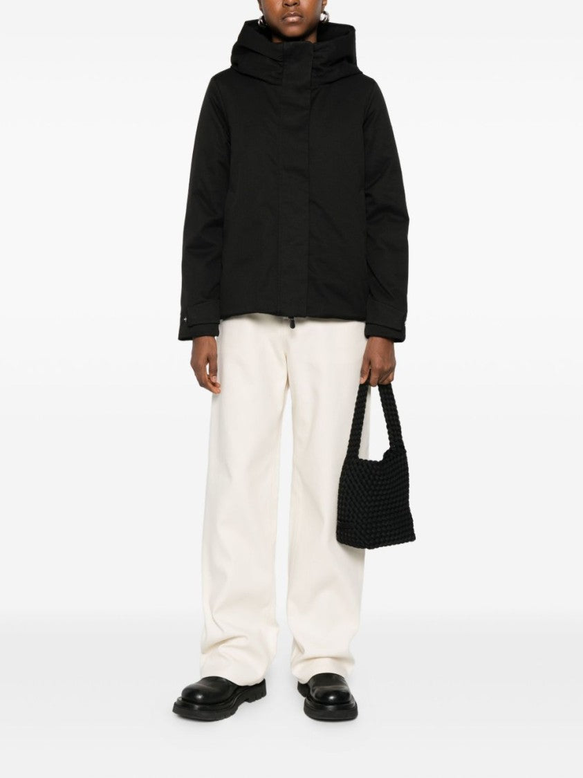 Save The Duck Lightweight Black Jacket With High Collar