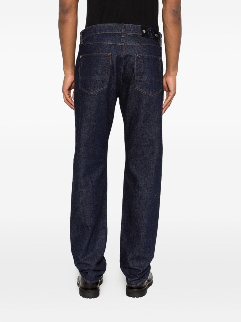 Stone Island Straight-Leg Indigo Denim Trousers